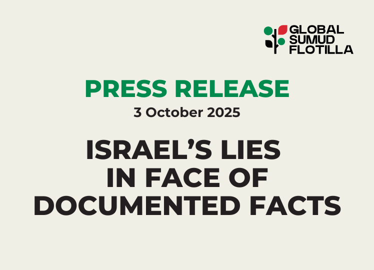 Press release Global Sumud Flotilla October 2025